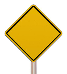 Blank crossing sign