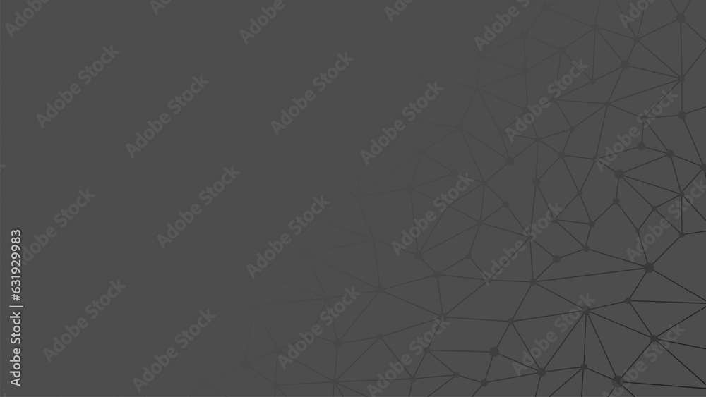 Aufkleber Abstract geometric background. Plexus mesh backdrop. Vector