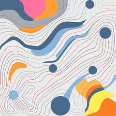 Abstract pattern in modern style with lines