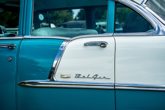 Chevrolet Bel Air Side Badge Mid Close Up
