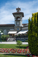 Typical Building and street at city of Lausanne, Switzerland