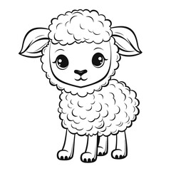 Sheep coloring pages Png
