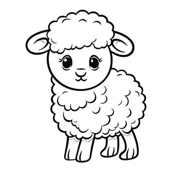 Sheep coloring pages Png