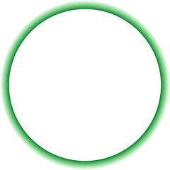 Green Glowing neon circle