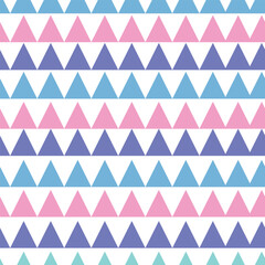 Geometric textile zigzag triangle seamless pattern in pastel colors. Background design texture.