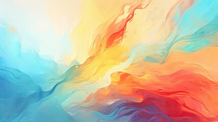 Fototapeta na wymiar Dynamic Brushstrokes: Energetic Abstract Background with Bold Splatters Created with Generative AI
