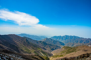 Fototapeta na wymiar Mei County, Baoji City - Taibai Mountain National Forest Park