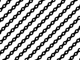 Motorcycle Chain Motifs Pattern for Decoration, Ornate, Background, Wallpaper, Cover, Textile, Carpet, Wrapping, Print, ect. Vector Illustration