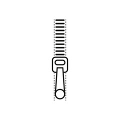 Zipper icon. Vector illustration. Eps 10.