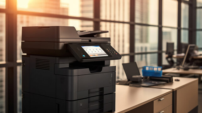 A modern photocopier in the office environment