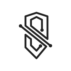 Guard logo template. Icon Illustration Brand Identity. Isolated and flat illustration. Vector graphic