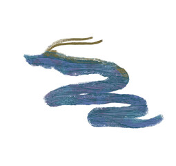 青い龍のイラスト