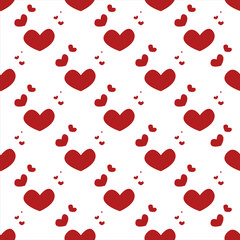 Seamless childish pattern with hand drawn hearts.Groovy Hearts Seamless Pattern.Seamless pink background for Mother's Day card template. cute seamless background pattern with hearts.love,sweet moments