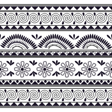 Seamless Kasuri pattern in triba,Gyp sy.Figure tribal embroidery.Indian,l.Aztec style abstract vector illustration.Ethnic stripe seamless pattern.textured ornament illustration,clothing and other.