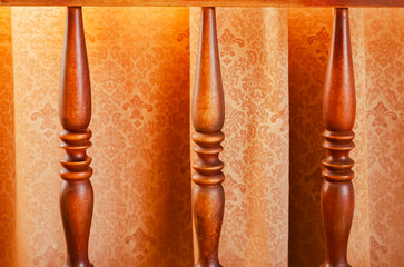 Drapes Behind Bedhead Pins