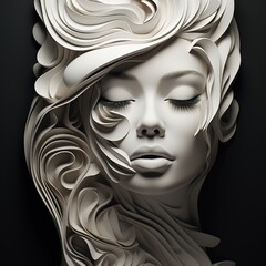 Sculpted Serenity A 3D Printed Woman Artwork Celebrating Femininity 3D Printing the Female Body