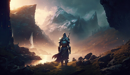 Illustration of a game character.