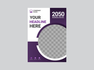 Professional corporate book cover template