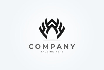 Initial A Wings logo. Modern Letter A with wings logo design inspiration. Flat Vector Logo Design Template. vector illustration