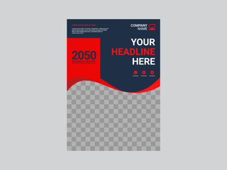 Professional corporate book cover template
