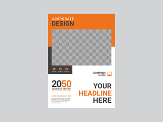 Obraz premium Modern business annual report template