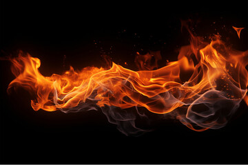 Fototapeta premium fire flames background