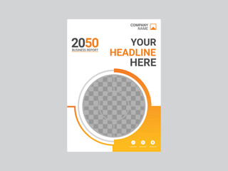 Modern business annual report template