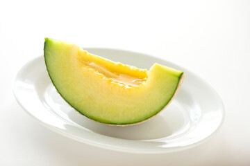 1/4カットのメロン