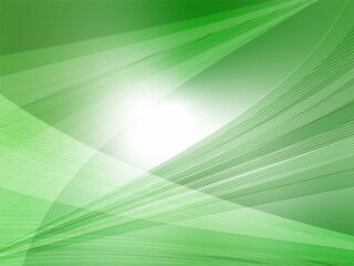 インターネットテクノロジー空間をイメージした透明感溢れる波形抽象背景_ライトグリーン