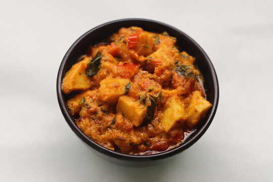 Taro root curry, arbi ki subji, dish made with colocasia roots