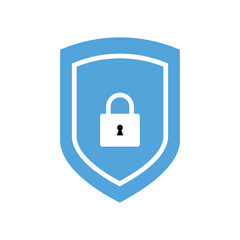 Blue shields shapes. Shields icon set, Different shields shapes. Police badge. Protect badge. modern cutted icon isolated on white background