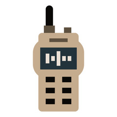 Obraz premium two way redio flat icon on white background