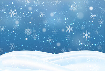 クリスマス　雪　風景　冬　背景