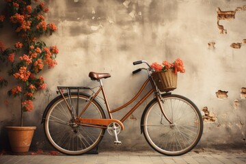 Fototapeta na wymiar Vintage Bicycle, Generative AI.jpeg, Vintage Bicycle, Generative AI