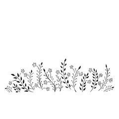 black and white floral background