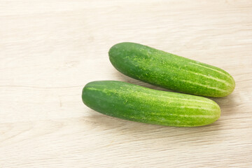 Fresh and healthy organic cucumbers 

