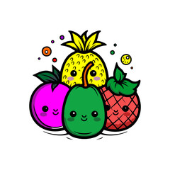 illustration of fruits