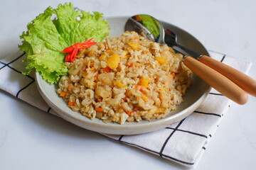 Fried rice with vegetables