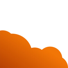 Obraz premium Orange Cloud Corner-04