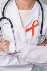Orange Ribbon for Leukemia, Kidney cancer day, world Multiple Sclerosis, CRPS, Self Injury...