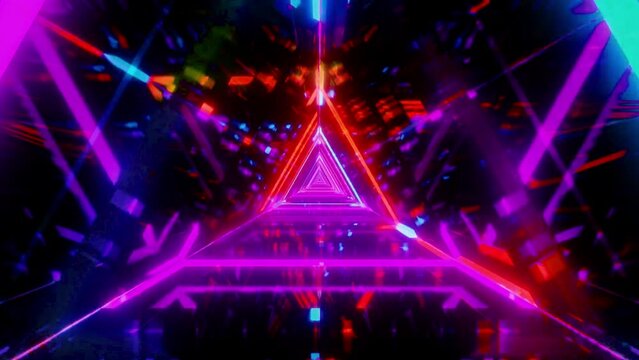 colorful neon abstract line background