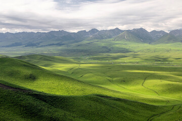 Natural scenery of Narat prairie in Xinjiang