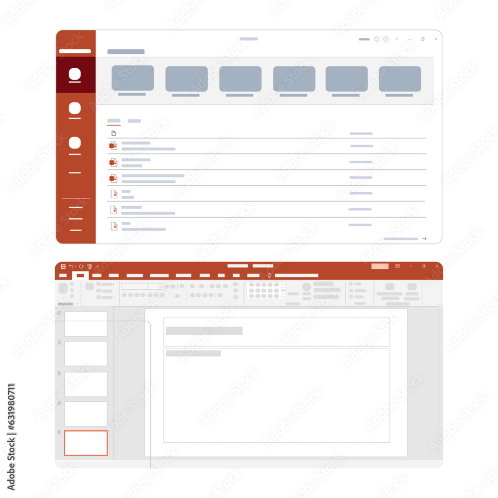 Poster slide presentation application technology digital online device user interface screen