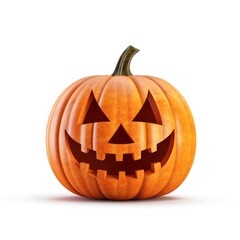 Halloween Pumpkin Isolated on White Background