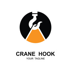 crane hook logo illustration design