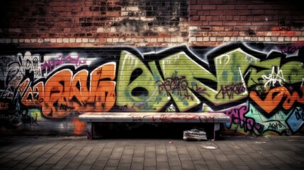 Obraz premium urban street art and graffit.Made with the highest quality generative AI tools