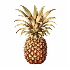 Botanical illustration pineapple