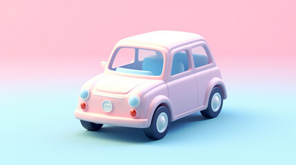 Tiny Cute 3D Car: A Miniature Delight