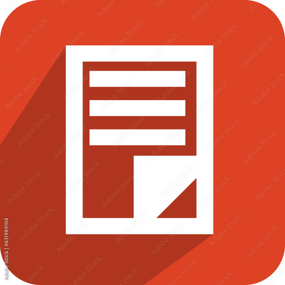 Aufkleber Vector data icon on red button