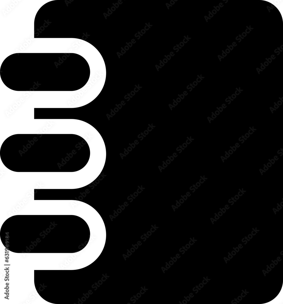 Poster vector notebook icon
